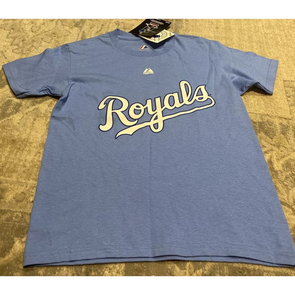 New MLB Kansas City Royals Nike Tee Short Sleeve Shirt Youth‎ Small Soria #48